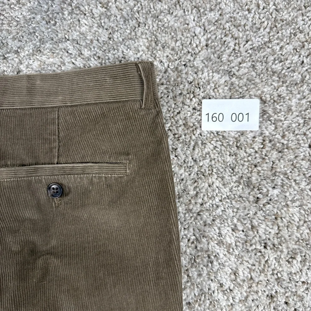 Ralph Lauren Pants Mens 36x32 Brown Straight Leg Trousers Pleated Actual 36x29‎
